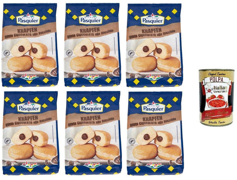 Pasquier KRAPFEN Schokoladen Haselnuss Geschmack 270 GR Brot & Backwaren italienisch Original
