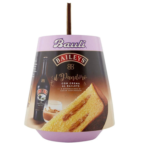 Italian Gourmet Brot & Backwaren Bauli Il Pandoro Baileys mit Sahne Baileys verziert mit gesüßtem Kakao 750g BESCHÄDIGTE VERPACKUNG 8001720416340