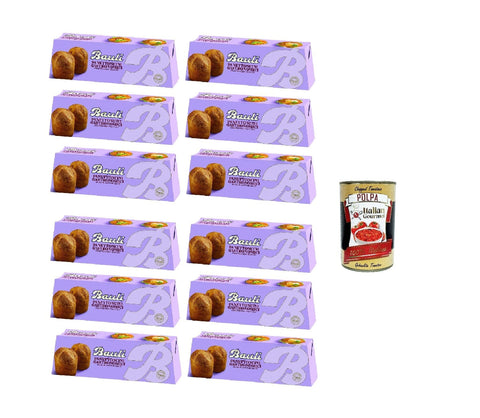 Italian Gourmet Brot & Backwaren Bauli Panettoncini gastronomici Gourmet-Panettone 4 Böden für herzhafte Füllungen 12x 320gr + Italian Gourmet polpa 400g 8032804040014