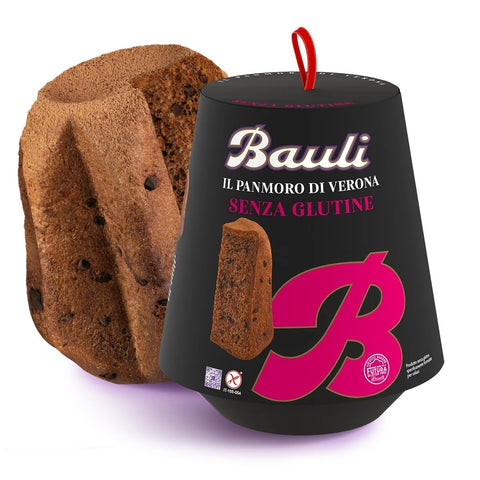 Italian Gourmet Brot & Backwaren Bauli PanMoro – Glutenfreier Schokoladenkuchen 500g | Traditioneller italienischer Weihnachtskuchen | Ohne Gluten, Weich & Schokoladig | Perfekt für Weihnachten