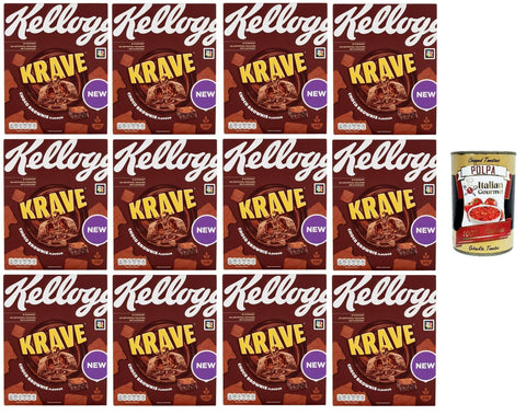 Italian Gourmet Brot & Backwaren Kellog's Krave Choco Brownie Flavour 12x 375gr + Italian Gourmet polpa 400g 8032804040014
