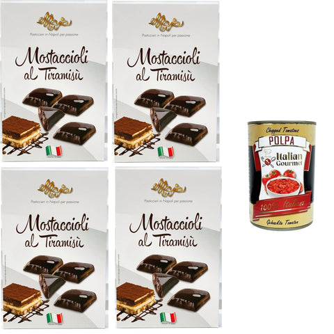 Maja Mini Mostaccioli Gusto Tiramisù Mini Tiramisu mit Mostaccioli Geschmack, klassisches Weihnachtsdessert 4x200 gr italienisch Original