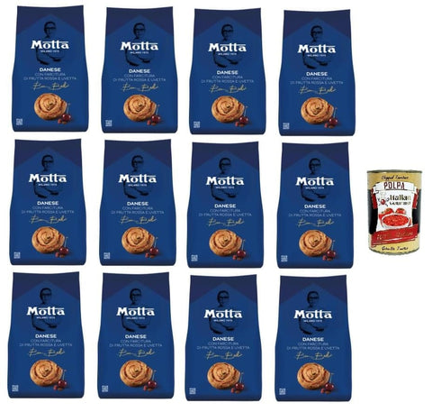 Motta Danese Con farcitura di frutti rossi e uvetta Mit roter Frucht und Rosinenfüllung 12x270 gr italienisch Original