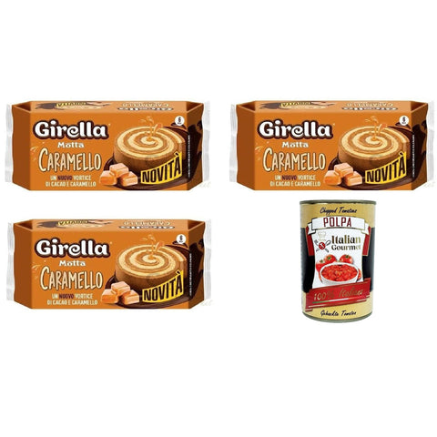 motta Girella Caramello, Ein neuer Wirbel aus Karamell und Kakao 3x210g Original italienisch Gebäck