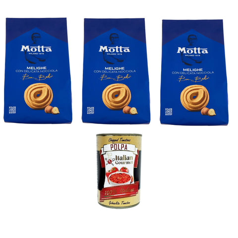 Motta Melighe Con Delicata Nocciola Melinghe mit zarter Haselnuss 3x290 gr Brot & Backwaren italienisch Original
