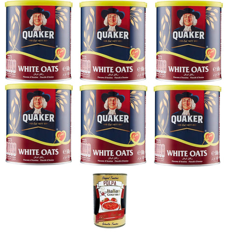 White Oats Fiocchi di Avena Haferflocken, 6 x 500 g Brot & Backwaren italienisch Original