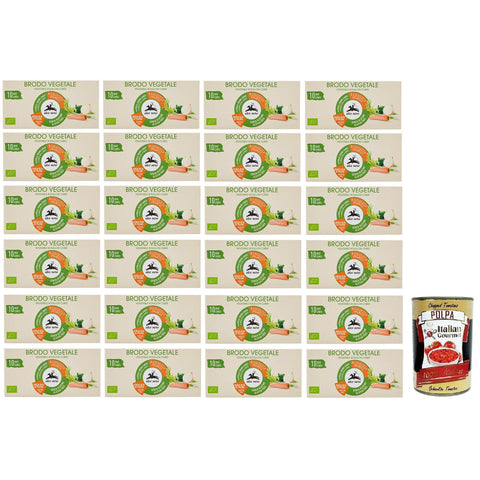 Alce Nero Brodo Vegetale,Zubereitet für Bio Brühe in Würfeln,Packung mit 100 g, jede Packung enthält 10 Bio Gemüsebrühwürfel à 10 g italienisch Original