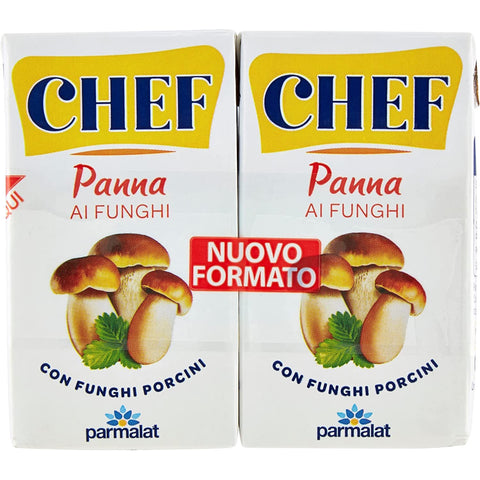 Parmalat Panna chef ai funghi Kochcreme Sahne mit Steinpilzen pilze 2x125 g Brühe & Fond italienisch Original