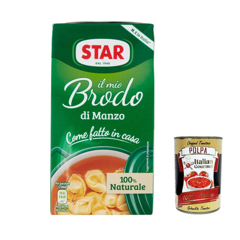 Star brodo Manzo Brühe Broth Flüssigkeit Rindfleisch an Geschmack Fertiggerichte 500 ml Brühe & Fond italienisch Original