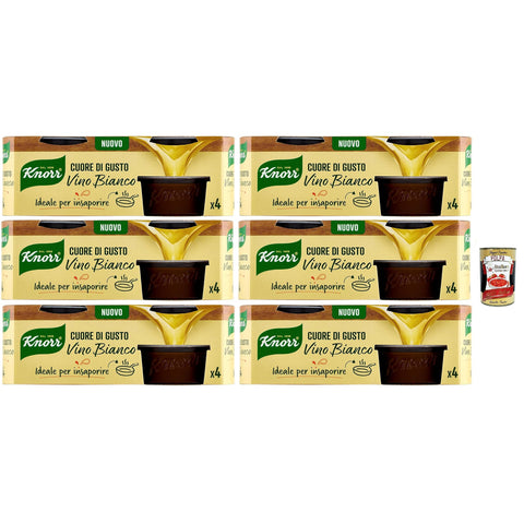 Knorr Cuore di Gusto Vino Bianco, Vegan, gluten frei, 6x 112 g Brühe italienisch Original