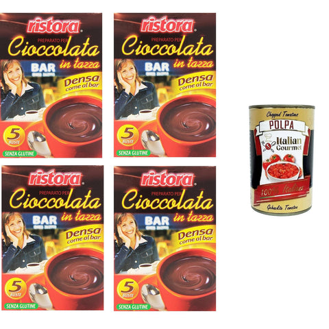 Ristora Prepatato per cioccolata calda in tazza, Denso come al Bar Zubereitung für heiße Schokolade in der Tasse, dicht wie an der Bar 4x125 g italienisch