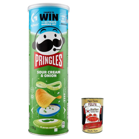 Sour Cream & Onion Patatine Sauerrahm & Zwiebel 175 g Kartoffel chips italienisch Original
