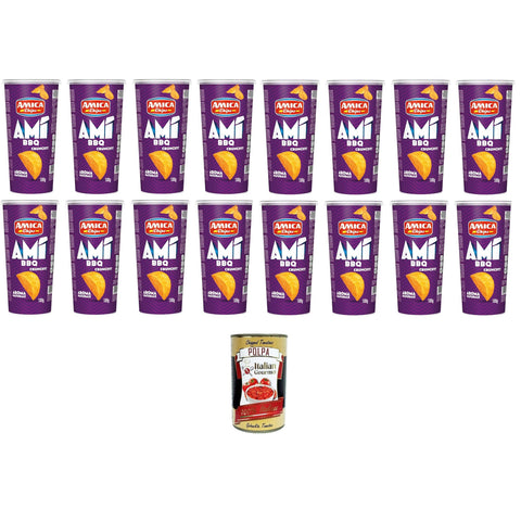 Amica Chips AMI' Crunchy BBQ 16x 100 gr italienisch Original