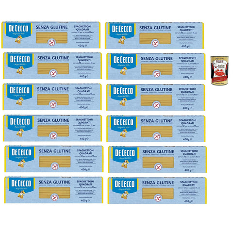 DE CECCO Spaghetti quadrati, senza Glutine, Glutenfrei, 100% Pasta Nudeln gluten 1 Stk Original italienisch