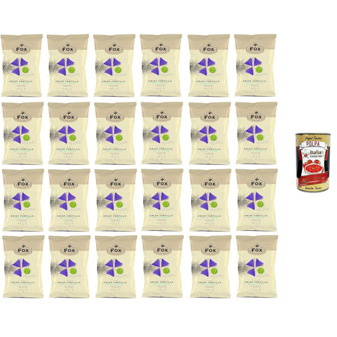 FOX Natural Quality Vintage Potatoes Tortilla Chips Blue Corn Premium italienische handgefertigte Kartoffel crisps chips 24x120 g italienisch Original