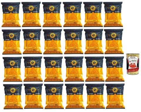 FOX Natural Quality Vintage Potatoes Tortilla Chips Käse, Nacho cheese Corn, Premium italienische handgefertigte Kartoffel crisps chips 24x 125 g italienisch Original