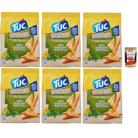 Tuc Sfoglie, Extra natives Olivenöl und aromatische Kräuter, dünne und knusprige Dreiecke, im Ofen gegart, 6x 170 g italienisch Original