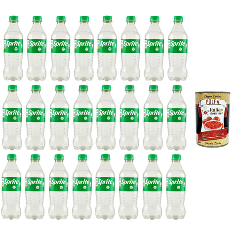 Sprite Zitronen-Limetten-Geschmack geringer Zuckergehalt natürlich erfrischender Geschmack prickelndes alkoholfreies Getränk- Pet 24x450 ml italienisch Original