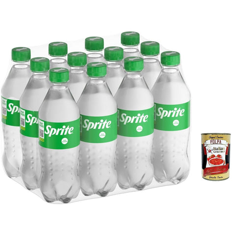 Sprite – 12x 450 ml, Gusto Lemon lime, Zero Zucker und zero Kalorien, 100% recycelbares Haustier, natürlich erfrischende Geschmack, funkelnde Erfrischungsgetränk italienisch Original