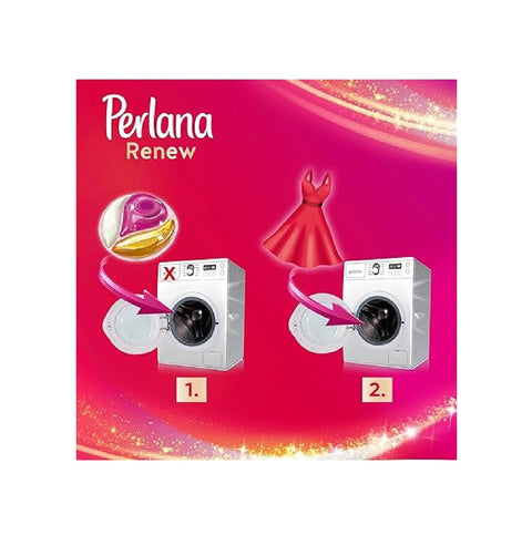 Perlana Renew Coloured Caps, Waschmaschinen-Waschmittelkapseln, neue 3in1-Formel, ideal für alle farbigen Kleidungsstücke, Packung mit 20 Waschgängen 3x Original italienisch inkl. Italian Gourmet Pelati 400g
