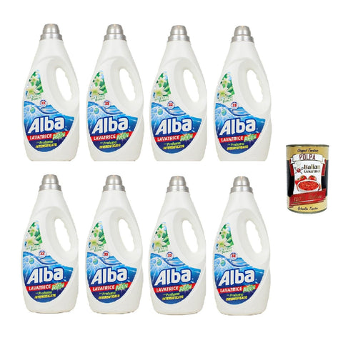 Alba Lavatrice Active Iris e Fiori Bianchi, Flüssigwaschmittel 8x1850ml Original italienisch Haushalt