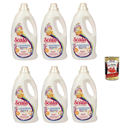 Scala detergente lavatrice Salvacolore Flüssigwaschmittel für Buntwäsche 6x1,5l Original italienisch Haushalt
