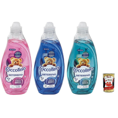 Testpaket Coccolino Wonder Wash Ultra Clean Ultra Care Odor Protection Flüssigwaschmittel für die Waschmaschine - Ideal Kurze Zyklen 37 Wäschen 3x1480 ml