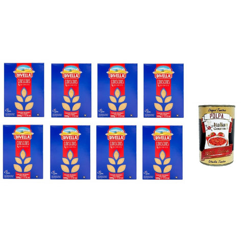 Divella Cous Cous 8x 500 gr Couscous italienisch Original