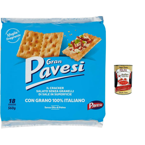Pavesi Gran non salati Crackers ungesalzen 560 g kekse gebäck italienisch Original