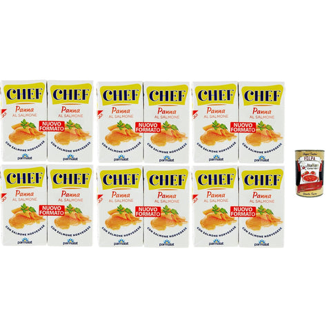 Parmalat Chef Panna al Salmone, Kochsahne mit norwegischem Lachs 2x125ml Original italienisch Zutat
