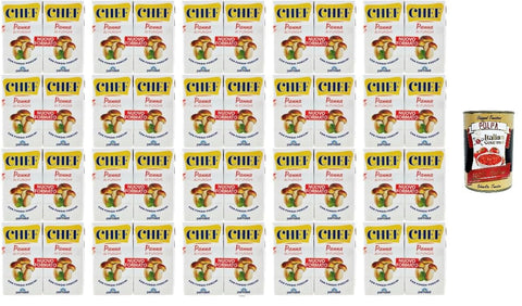 Italian Gourmet Crème Fraîche, Sauerrahm & Sahne Parmalat Panna Chef Pilz-Kochsahne mit Steinpilzen, 20 Packungen, 2 x 125 g, + Italian Gourmet polpa 400g