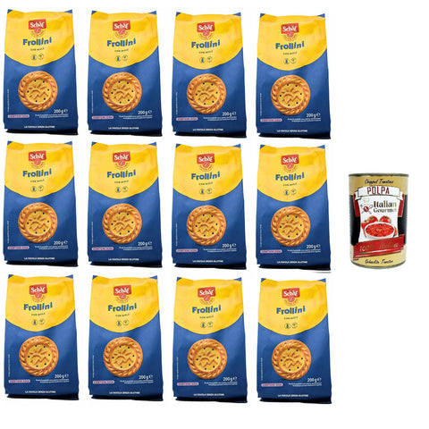 Schar Frollini senza lattosio con Miele Laktosefreie Kekse mit Honig 12x200g Original italienisch