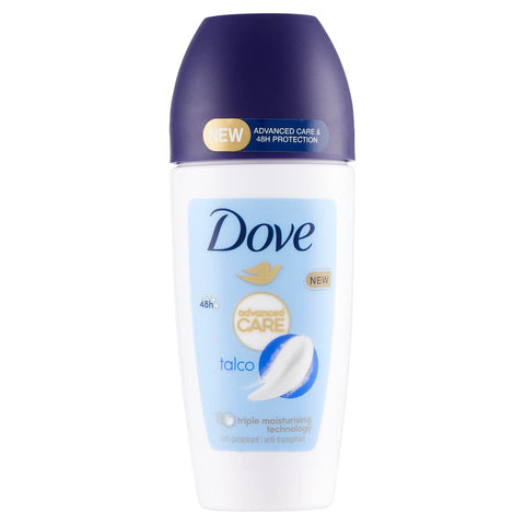 Dove Deo Deo Roll On Advanced Care Talkum, Antitranspirant Deodorant 48 Stunden 12x50ml Original italienisch Pflege
