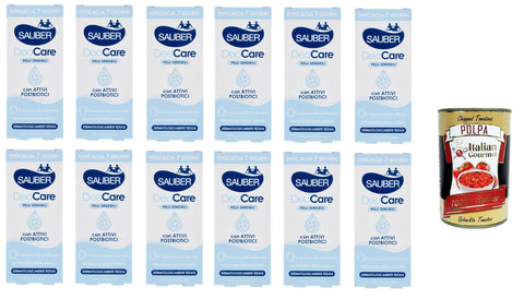Italian Gourmet Deo Sauber Deodorante Deocare Deodorante in crema, Deodorant Deocare Creme-Deodorant 12x35ml+ Italian Gourmet polpa 400g 8032804040014