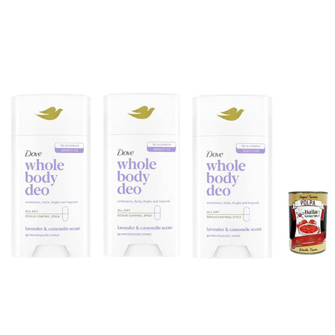 Whole Body Deo Deodorante Stick Lavanda E Camomilla 75 ml, Deo Stick für den ganzen Körper Lavendel und Kamille 3x 75 ml italienisch Original