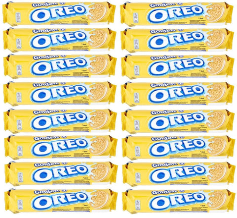 Oreo Golden, Kekse mit Vanillecremefüllung, Ihr Oreo in weißer Version, 154 g Desserts italienisch Original