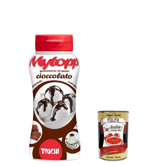 Toschi Topping Squeeze Cioccolato, Schokolade Topping Sauce für Kaffee, Cocktails, Eisbecher, Porridge, Pfannkuchen und Gebäck 200 gr italienisch Original