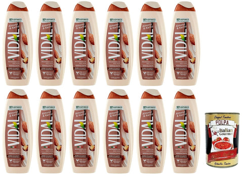 Vidal Almond & Karitè Bagnodoccia Duschgel mit Sheabutter und Mandelöl,500 ml italienisch Original
