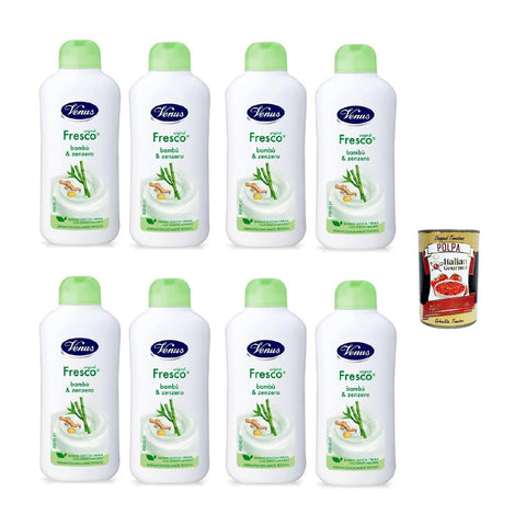 Venus Bagnodoccia Duschgel Frisch mit Bambus und Ingwer Weiche, Glatte und Samtige Haut Körperreiniger 650 ml italienisch Original