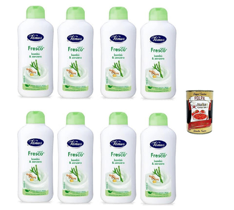 Venus Bagnodoccia Duschgel Frisch mit Bambus und Ingwer Weiche, Glatte und Samtige Haut Körperreiniger 650 ml italienisch Original