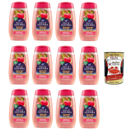 Felce Azzurra Doccia Summer Bronze Anguria e Fico D'India Dusche Sommer Bronze Wassermelone und Kaktusfeige 12x250 ml italienisch Original Pastasauce + kostenlos