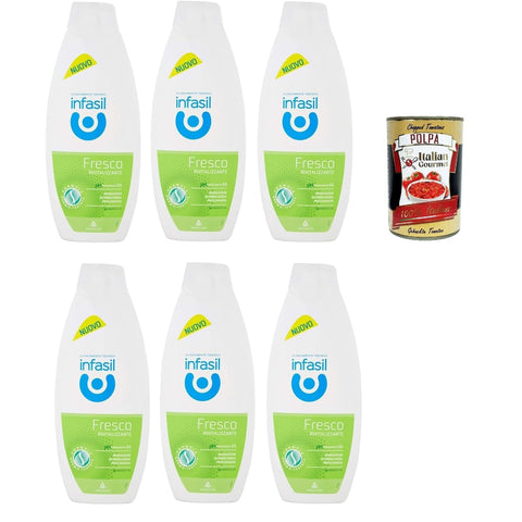 Infasil Frische Duschbad revitalisierend, klinisch getestet und hautfreundlich 6x500ml Original italienisch Pflege