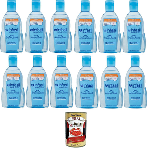 Italian Gourmet Duschgel Infasili Intimo Purity Natürliche Empfindungen, Schutz und Frische 12x 200ml + Italian Gourmet Polpa 400g 8032804040014