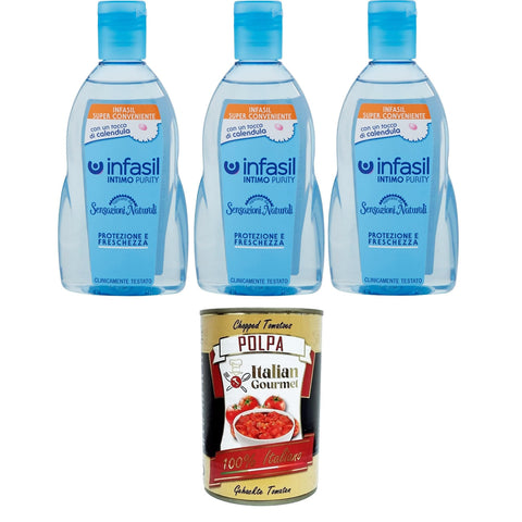 Infasil Infasili Intimo Purity Natürliche Empfindungen, Schutz und Frische 3x 200 ml Duschgel italienisch Original