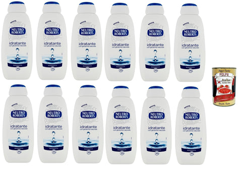 Neutro Roberts Bagnodoccia Idratante, Duschgel mit Natürlichem Glycerin Duschgel Hilft 12x450ml Original italienisch Pflege