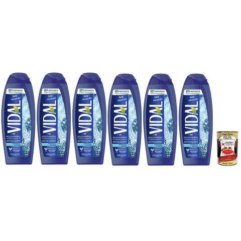 Vidal Docciaschiuma Rivitalizzante, Minerali marini 6x250ml Original italienisch Pflege