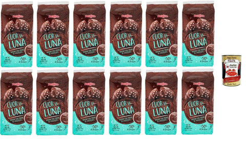 Italian Gourmet E.R. Abgepackte Gebäckstücke 12x DALCOLLE COUR DI LUNA Mit Schokoladencreme gefüllte Croissants 250 GR+ Italian Gourmet polpa 400g 8004970146210
