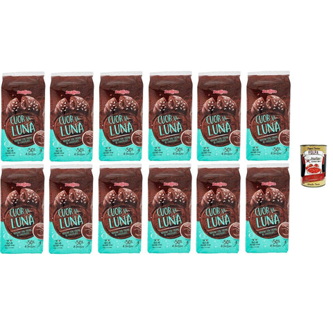 DALCOLLE COUR DI LUNA Mit Schokoladencreme gefüllte Croissants 250 GR 12x Original italienisch inkl. Italian Gourmet Polpa 400g