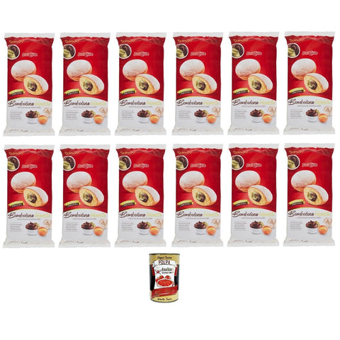 Dal Colle- Bombolone Bigusto Cioccolato & Pistacchio Großer Geschmack mit Schokolade und Pistazien 12 x 240gr Original italienisch inkl. Italian Gourmet Polpa 400g