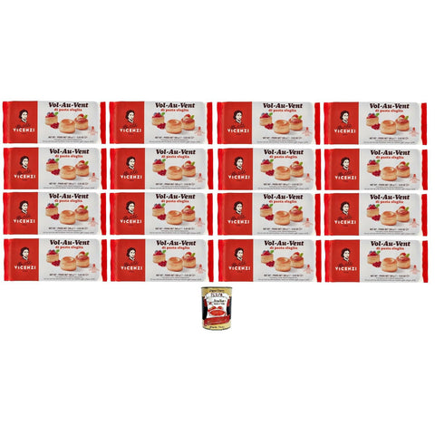 Matilde Vicenzi vol-au-vent di pasta sfoglia Blätterteig 16x100 g Original italienisch inkl. Italian Gourmet Polpa 400g